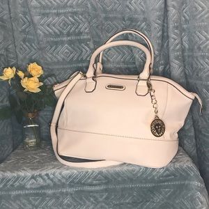 Anne Klein White Leather Handbag